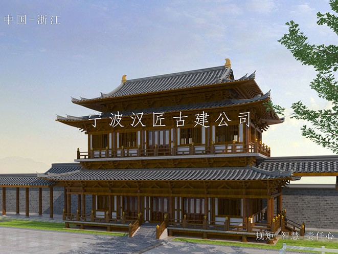 仿古建筑寺廟效果圖——精準呈現寺廟歷史韻味