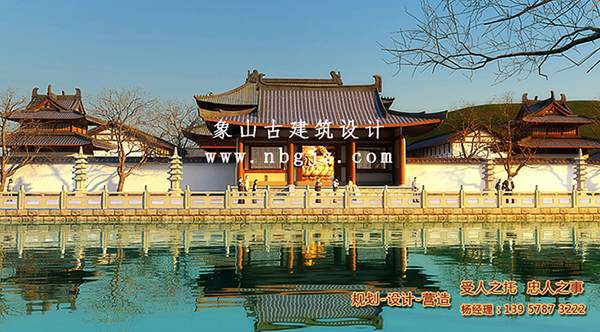 中式寺廟圖紙設計，專業繪制，呈現歷史韻味