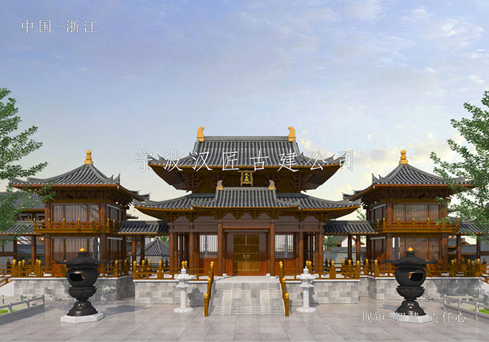 仿古建筑寺廟裝修設(shè)計，融合傳統(tǒng)與現(xiàn)代打造宗教空間